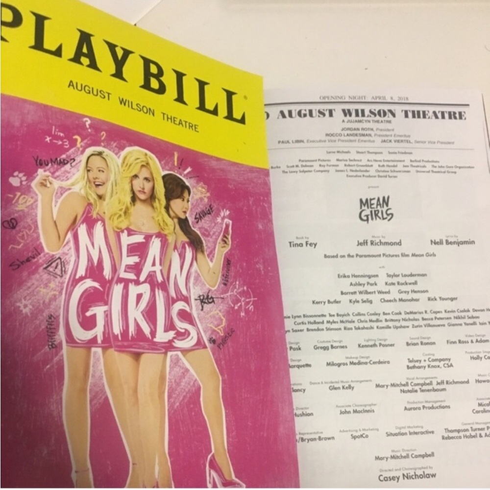 Means Girls Bundle: NY World Premiere Tics, Poster Playbill Lindsay BONUS 1/24 - Picture 7 of 16